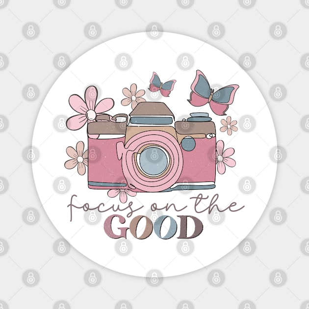 Good Vibes Focus on The Good Magnet by Mastilo Designs